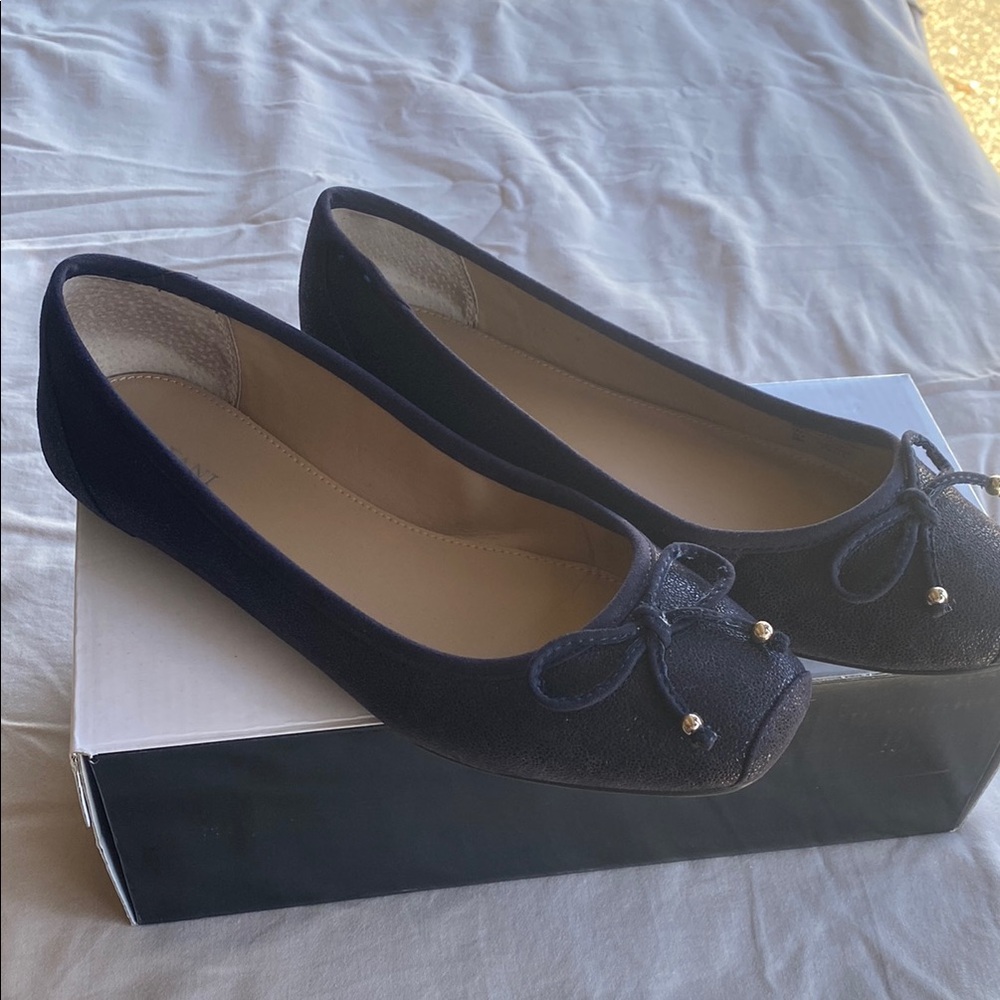 Alfani Blue Flats & Loafers with Decorative Bow
